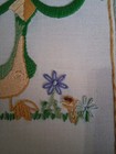 Vtg Dodo Bird Mortimer Crewel Embroidery Art Framed 1975 Free Ship