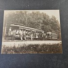 Rare Oversized Cabinet Card Photo 1900 Rally Day Milford Ma Methodist On Trolley