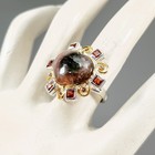 Watermelon 10 Ct Natural Tourmaline Ring 925 Sterling Silver Size 7  r431966