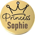 Princess Laser Engraved Pet Name Tags Personalized On Both Sides For Pet Collar