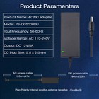 Dc 12v 5a Power Adapter Ac100 240v Power Supply 5 5mmx2 1mm Plug Ul Certified