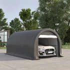 Outsunny 10  X 16  Carport Storage Tent Anti-uv Pe Portable Garage  Gray