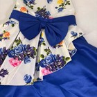 Girls 2t Princess Floral Print Pageant Dress Bow Satin Easter Party Gown Nwot