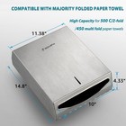 Towel Dispenser Wall Mount  Large Capacity Commercial Towel Holder For Bathro   
