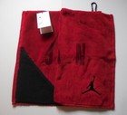 Nike Air Jordan Golf Towel Jumpman Soft Terry Red black 16  X 32 