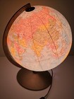 Vintage Replogle Comprehensive Globe Illuminated lighted 12  Library Globe Ussr