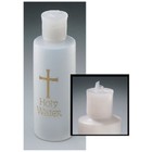Holy Water Bottle  gl321  - Holds 4 Oz - Screw On  Flip Top