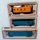 Lot Of 8 Ho Scale Bachmann Freight Cars Train Tracks   Power Pack In Boxes