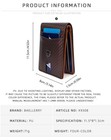 Men Wallet Slim Minimalist Leather Card Holder Rfid Blocking Bifold Front Pocket