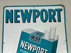 Original Newport Tobacco Sign Vintage Metal Sign 11x19 Cigarette Sign Nos  1