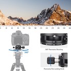 360  fluid Panoramic Head Panning Clamp quick Release Plate For Arca-swiss Tripod