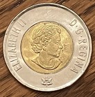 2017 Glow In The Dark Canada  2 Toonie   snow On Trees   Exact Coin