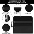 2 Pcs Small Money Bag  8 1       4 8      Zippered Fireproof Waterproof Document Bag