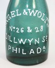 Very Nice Green Smooth Base Engel   Wolfs Philadelphia Early Lager Shape