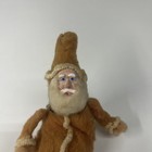 Antique German Folk Art Spun Cotton Wool Santa Claus Ornament Doll Figurine 5   