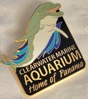 Vintage Clearwater Marine Aquarium Dolphin Pin 1 1 4  Tall Great Cond  102