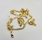 14kt Yellow Gold Solid Curb Link Chain 20 01 Inches Long X 3 16mm Lobster Clasp