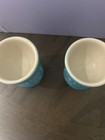 Le Creuset Ceramic Egg Cup Set  Blue  Set Of 2  Dishwasher Safe
