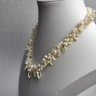 Stunning Navajo Graduated White Branch Coral Necklace 18    Handmade   Vintage 