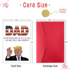 Funny Trump Fathers Day Card For Dad Humor Trump Fathers Day Card Gift From Wi