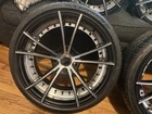 Staggered Rims For Euro Vehicle 20in Silver black