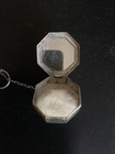 Vintage 1920s Jonteel Bird Of Paradise Silverplate Finger Ring Vanity Box