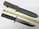 Nice Wwii Camillus Usn Mk2 Fighting Knife   Scabbard