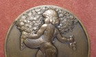 Art Deco Bronze Medal Le Printemps  the Spring  By Maurice Thenot  50 Mm  W case