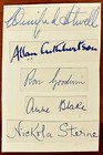 Autograph Lot  Winifred Atwell Alan Cuthbertson Anna Blake Signed Cards  5 