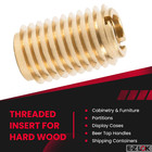 400-475 Threaded Insert For Hard Wood  Brass Thread Inserts  1 4-20 Internal Thr