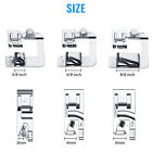 6x Narrow wide Rolled Hem Presser Foot For Singer Brother Sewing Machines Snap