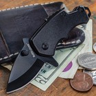 Newest Black Outdoor Mini Spring Assisted Folding Pocket Knife Portable Tactical