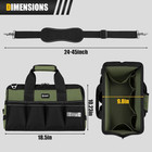 18-inch Large Tool Bag  16-pocket Portable Tool Box Organizer Storage  Heavy Dut