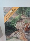 Vintage Eaton 1985 Tiger lion Double Trouble Two Sided Puzzle 500  Pieces Sealed