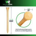 New 1 000 Bamboo Golf Tees 7x Stronger Than Wood 3-1 4  Height - Pga Approved