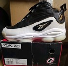 Size 10 5 - Reebok Iverson Legacy Black White Nib 