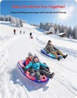 Inflatable Snow Sled  Heavy Duty Snow Tube With Reinforced Handles  Snow Sleds F