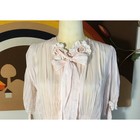 Odette Basra 1940s Wwii Pink Sheer Robe Vintage Short Sleeve Peignoir