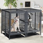 Detachable Dog Crate High Anxiety Escape Proof Dog Cage Large Pet Double Cage