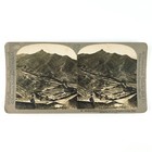 Great Wall China Beijing Stereoview C1902 Mongolia Mountain Road Photo A2480