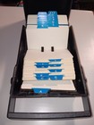 Vintage Rolodex Rc-24 Locking Travel Handle File Organizer Index A-z And Blanks