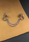 Stainless Steel Clitoral Jewelry With Chains     Non-piercing Intimate Accessory