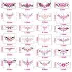 24 Sexy Waterproof Temporary Tattoos - Succubus Designs For Women  Womb Pink 