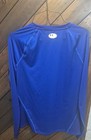 Under Armour Heatgear Women s Xl Blue Compression Long Sleeve Crew Neck Raglan