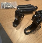 Motorcycle Passenger Foot Peg   Support Mount Kit Black Aluminum     New Open Box