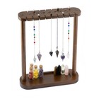 Pendulum Display Stand With Tray   Wooden Crystal Stone Holder Up To 17 Pendulum