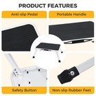 Foldable Step Stool Metal Reinforced Sturdy 330lbs Capacity