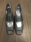 Nib Saugus Shoe Special Occasions Women s Paola Silver Stiletto Heels Size 7 5m