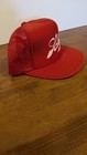 Vintage 80   s Nos Schlitz Beer Snapback Trucker Hat Cap Red   White