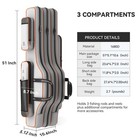 Fishing Rod Case   Bag Triple-layer - 1680d Oxford  Wire-reinforced Anti-defo   